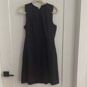 Banana Republic Satin Black Sleeveless Dress